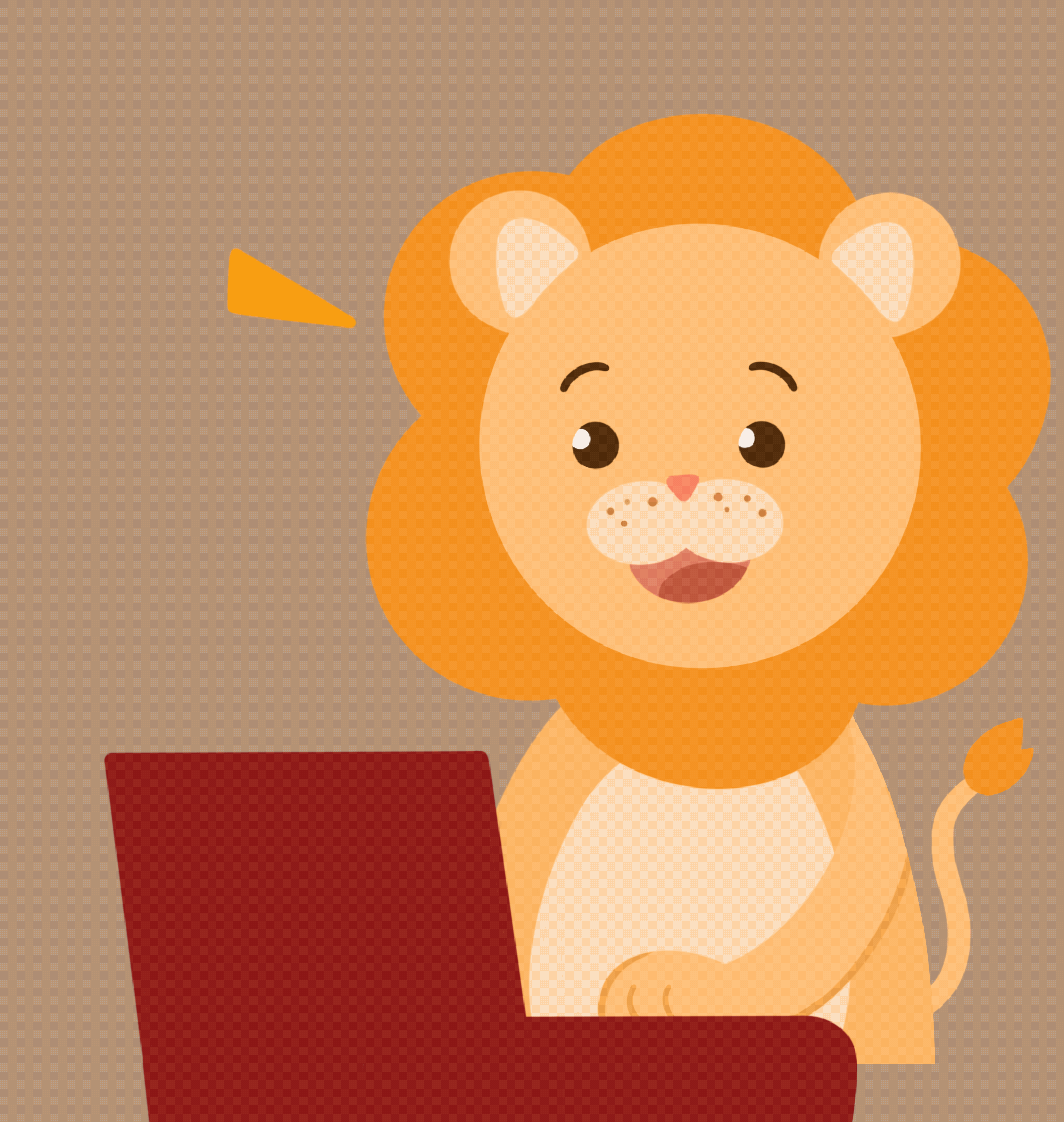 Stanford ROAR lion icon gif